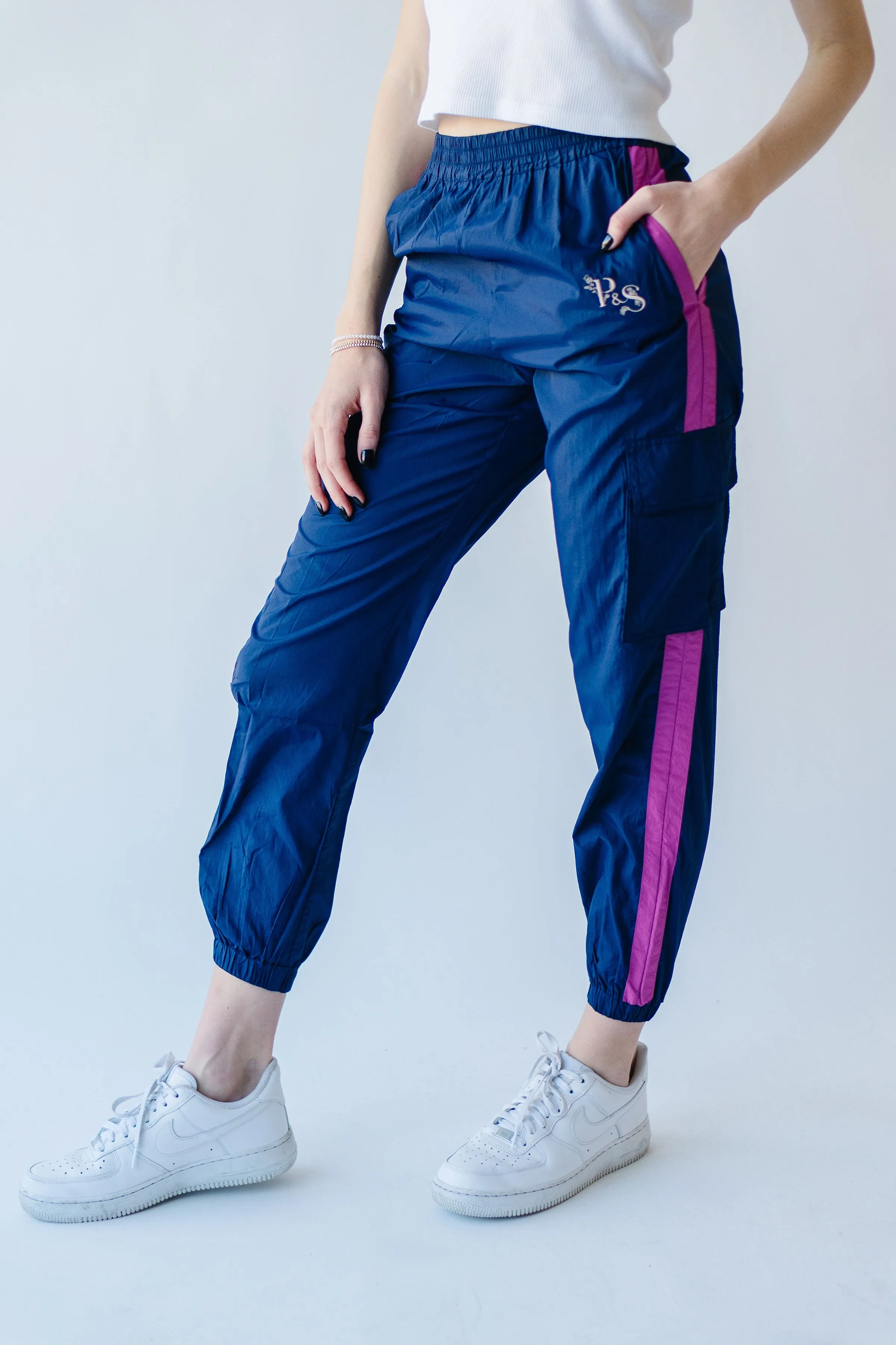 Piper & Scoot: The Lipa Windbreaker Pants in Navy