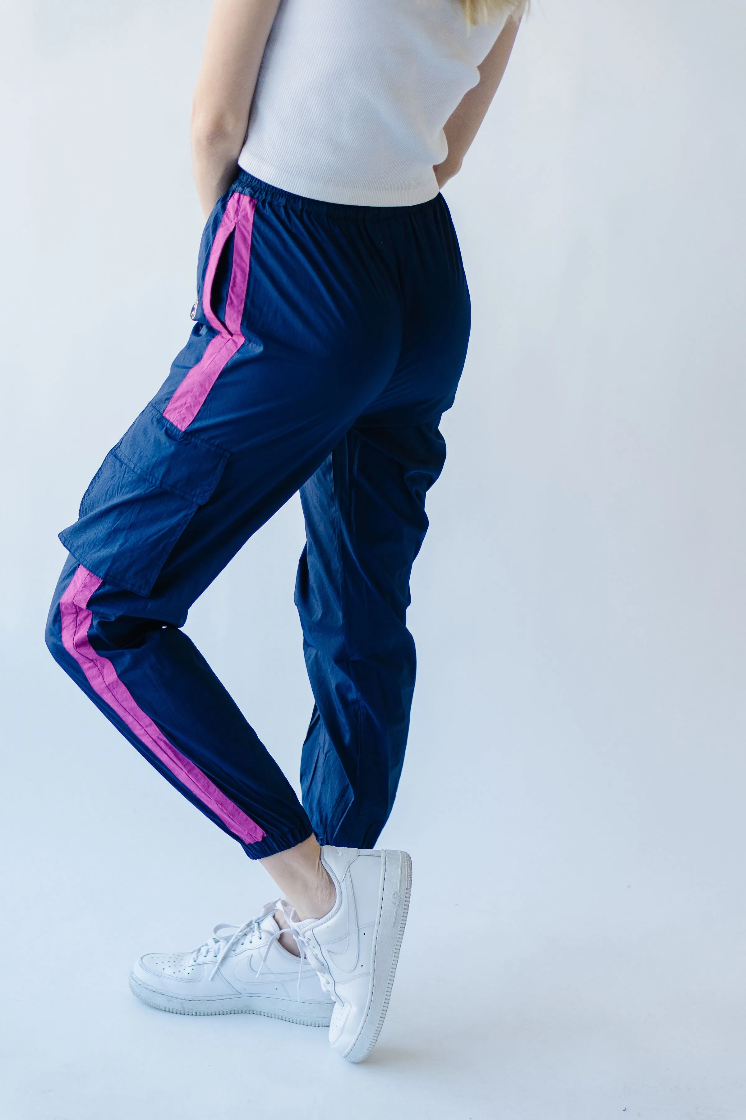 Piper & Scoot: The Lipa Windbreaker Pants in Navy