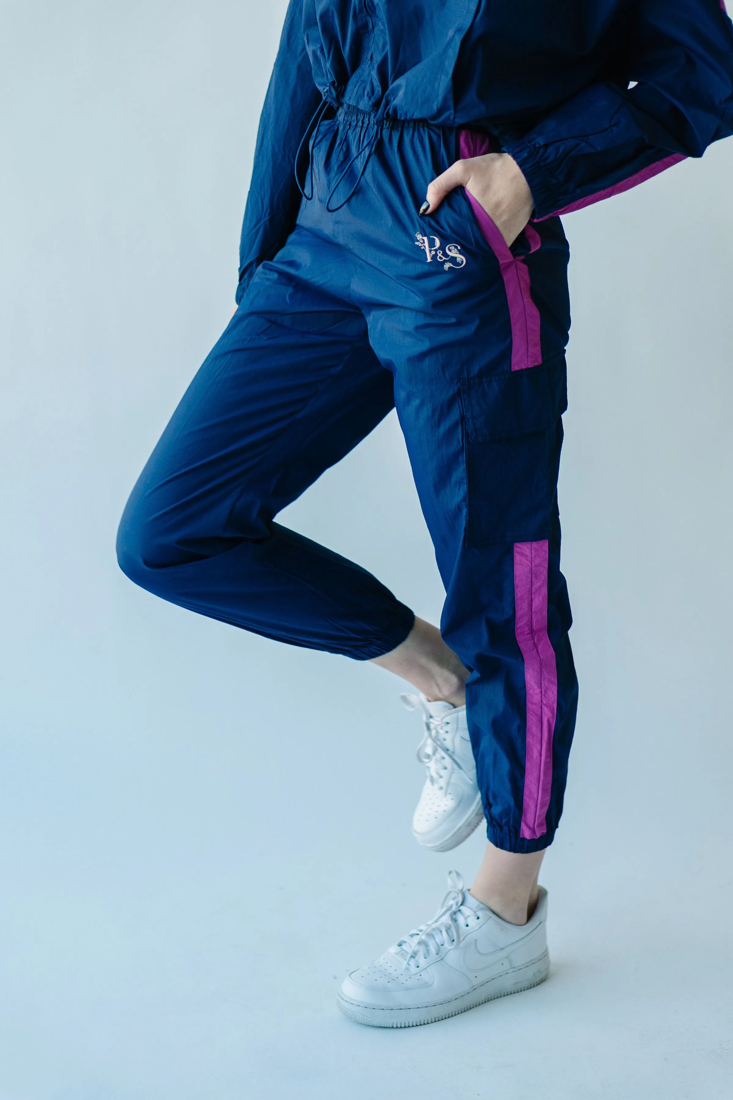 Piper & Scoot: The Lipa Windbreaker Pants in Navy