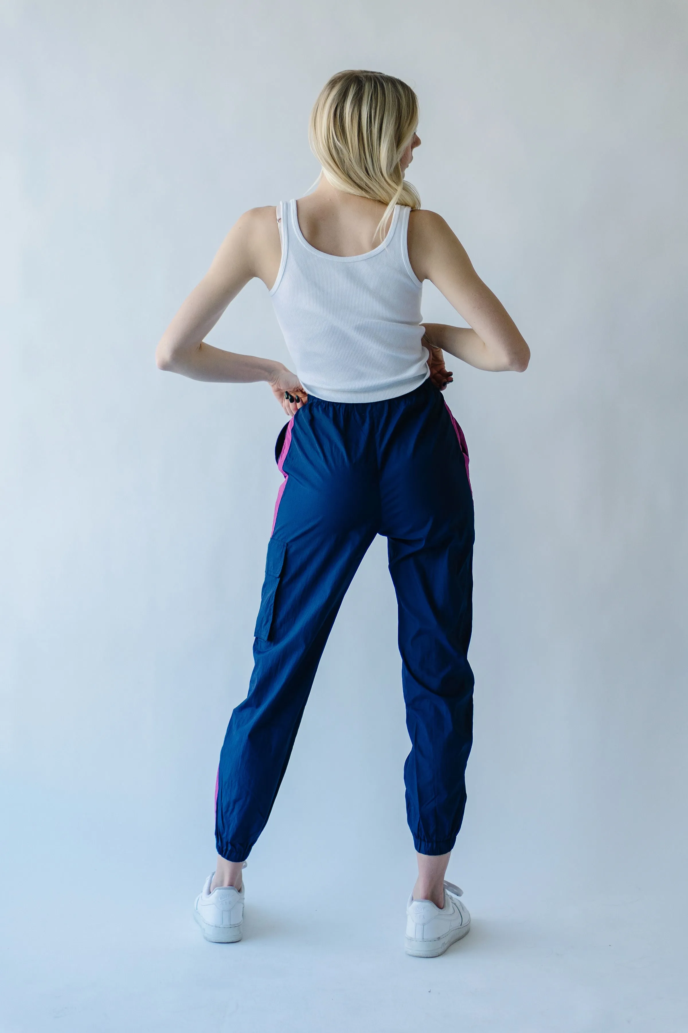 Piper & Scoot: The Lipa Windbreaker Pants in Navy