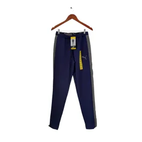 Puma Men's Navy & Grey Stripe Stretchlite Pants | Brand New |