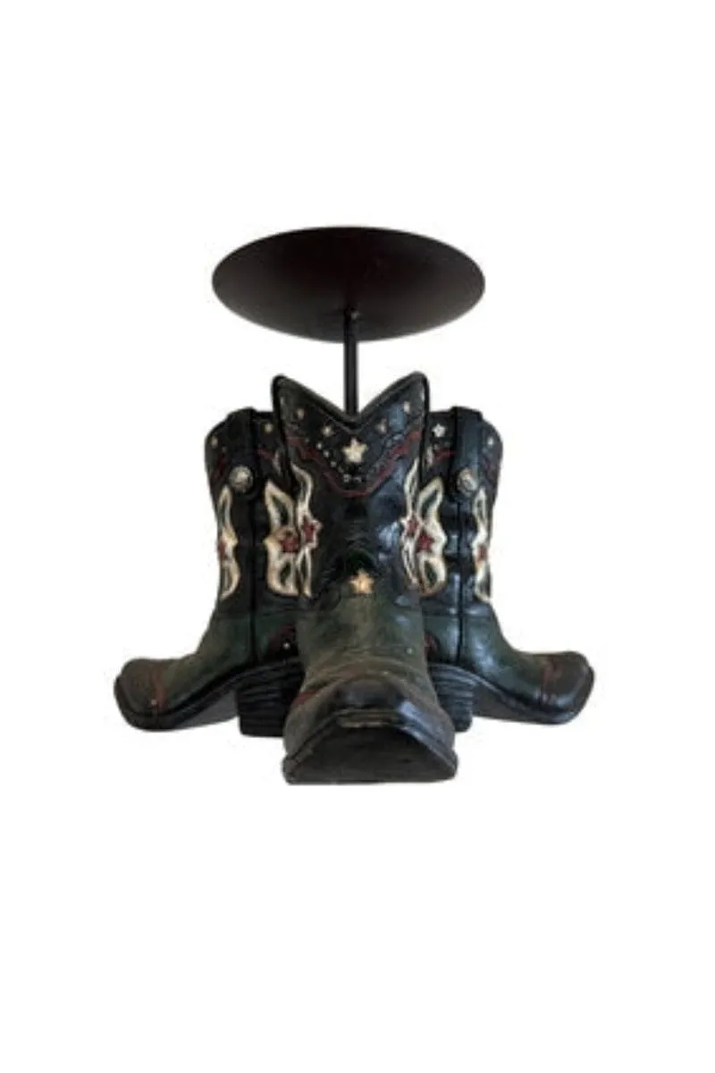 Pure Western Candle Holder Western Boot