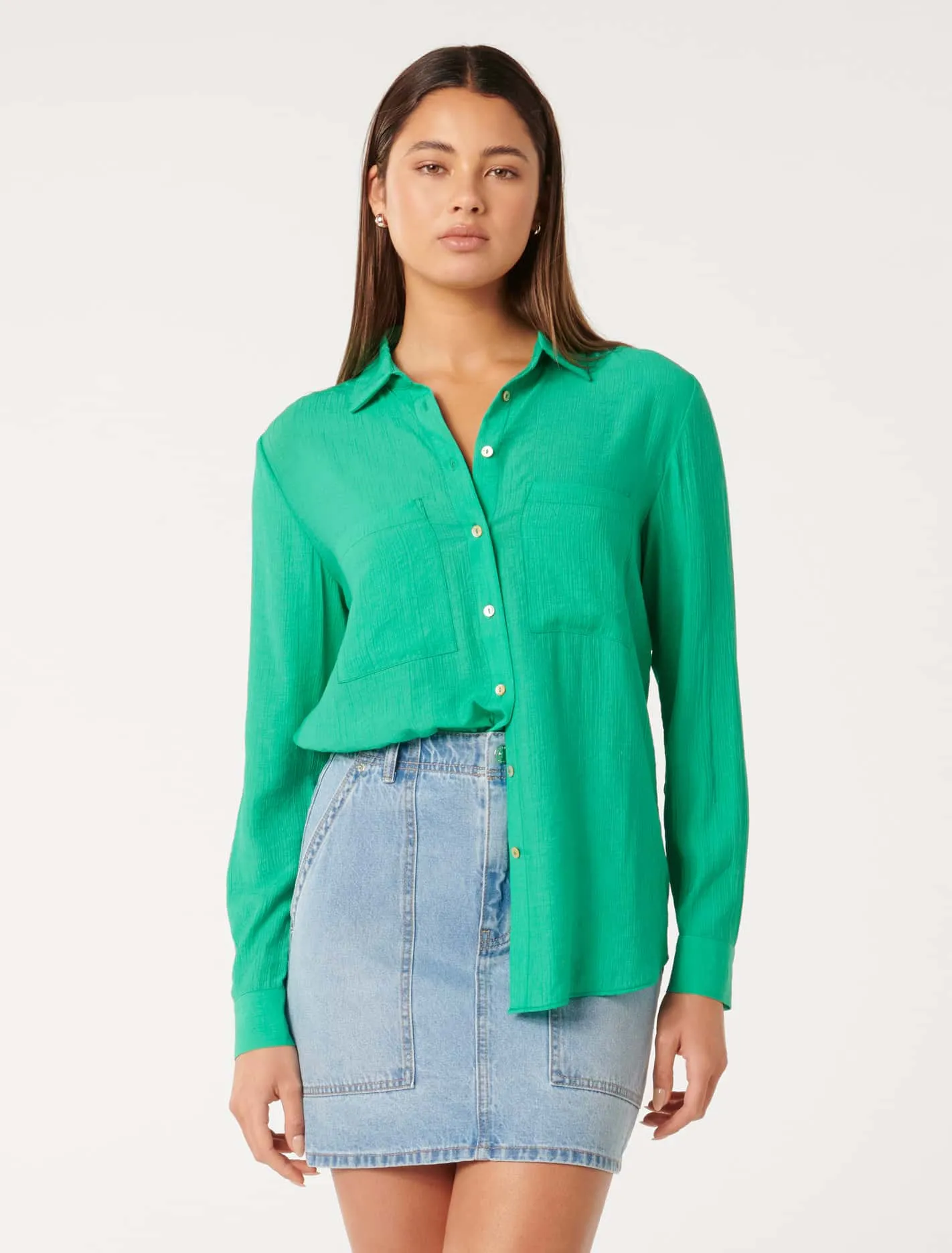 Selina Crinkle Resort Shirt