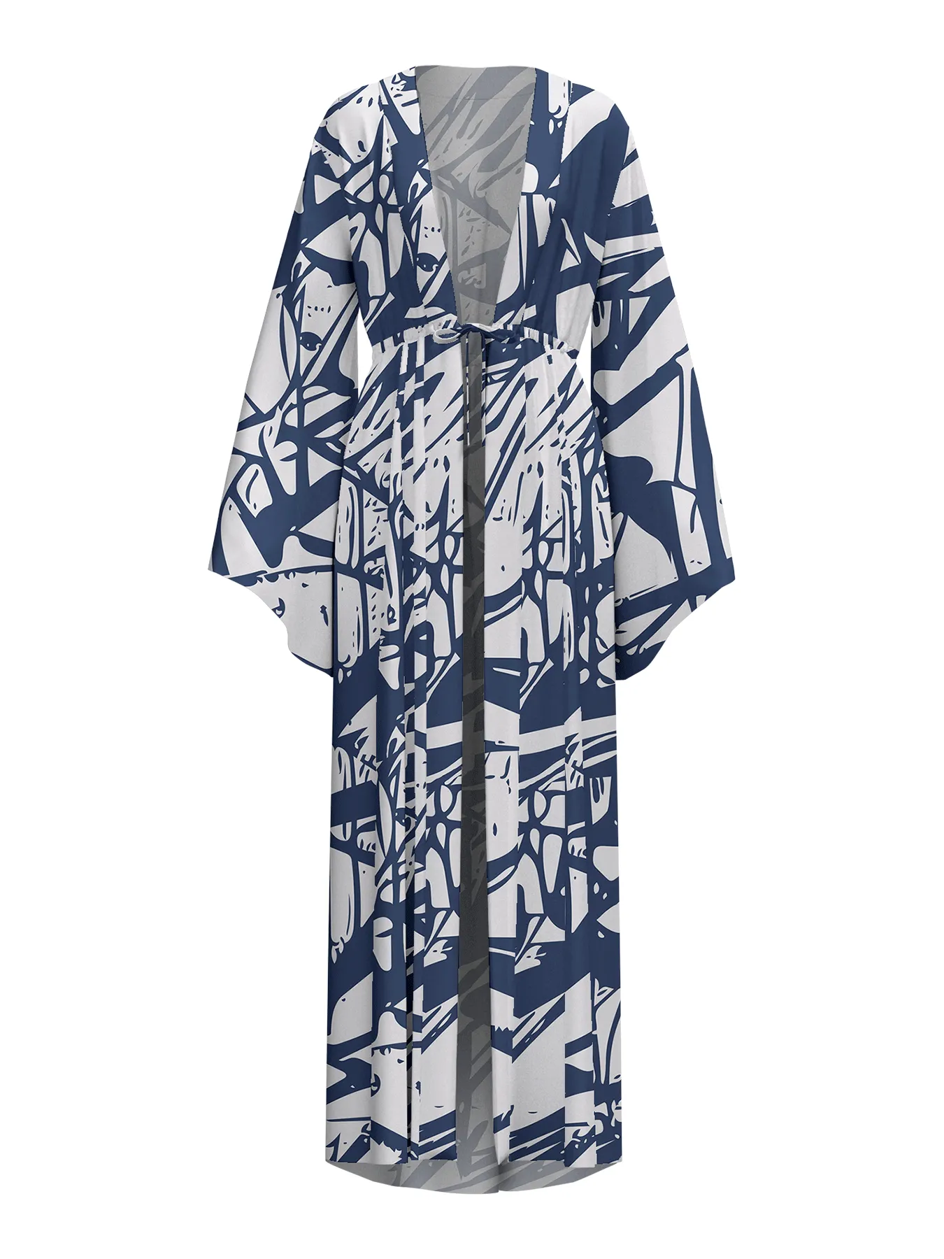 Navy Tao Sirene Kimono with Elegant Design