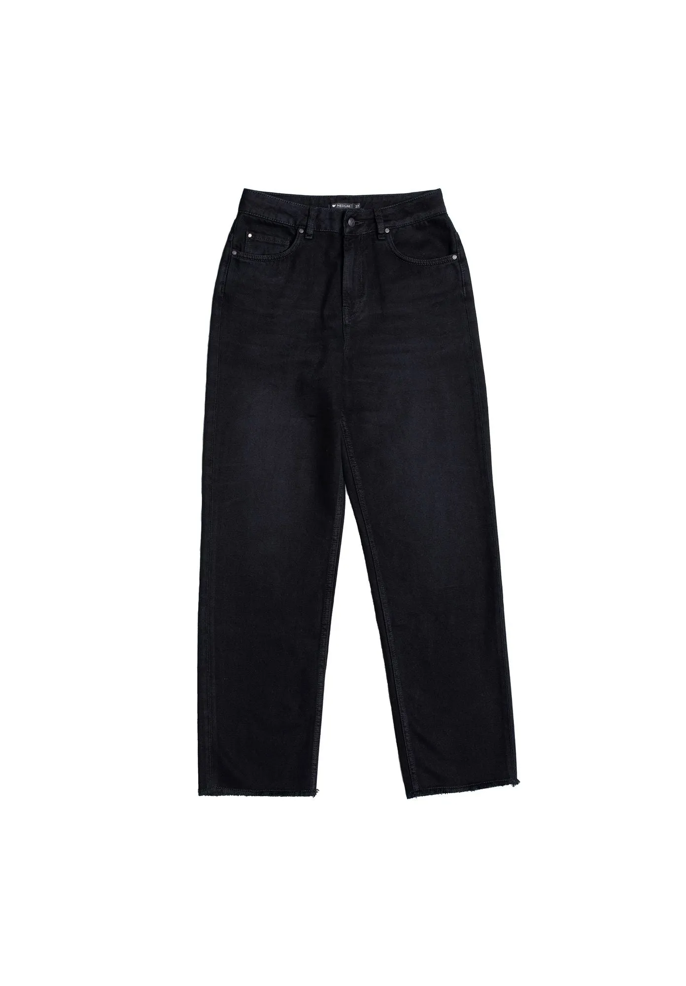 Straight Jeans MEDLAR Black Overdyed