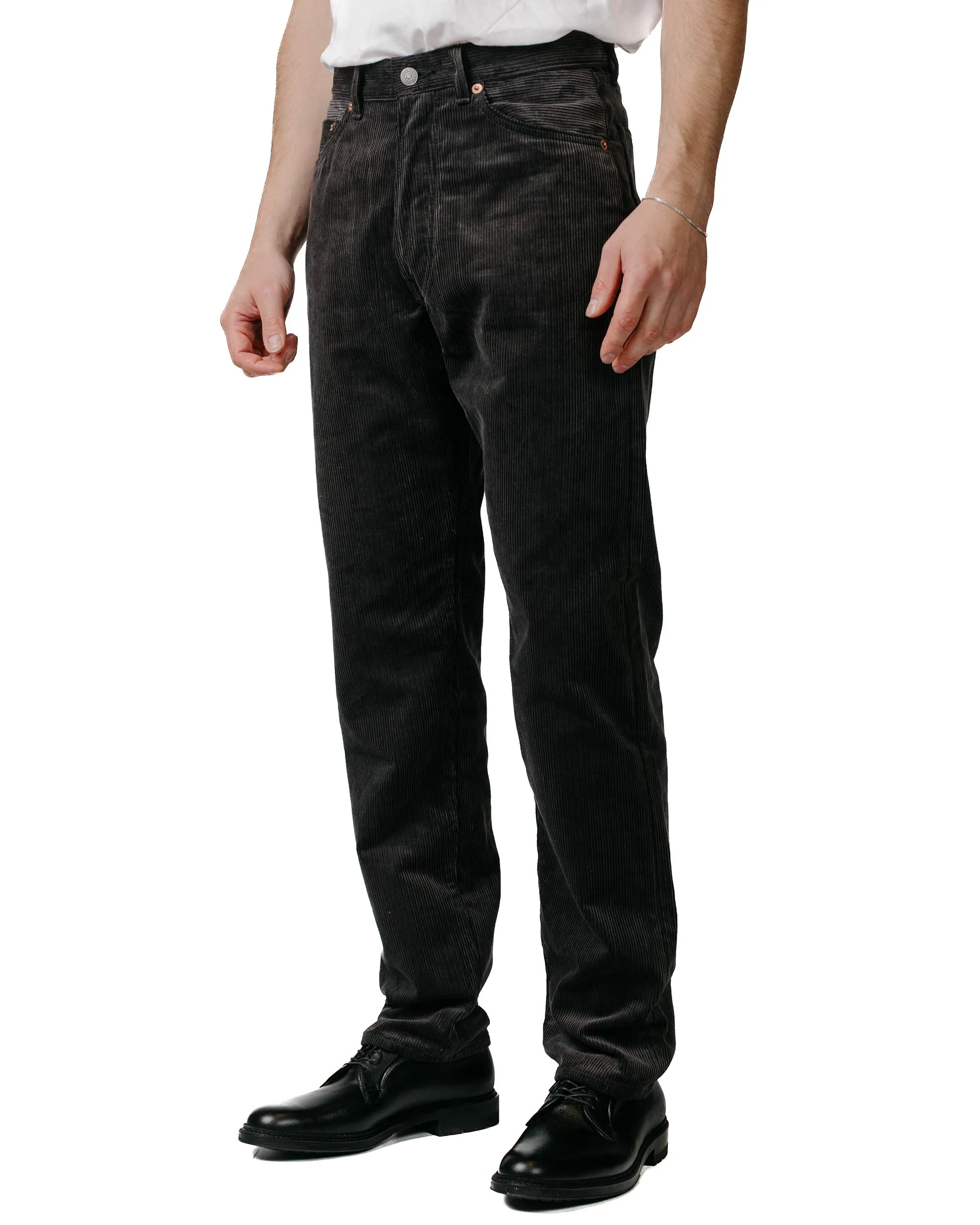 The Real McCoy's MP22107 Corduroy Trousers Lot.906 Charcoal