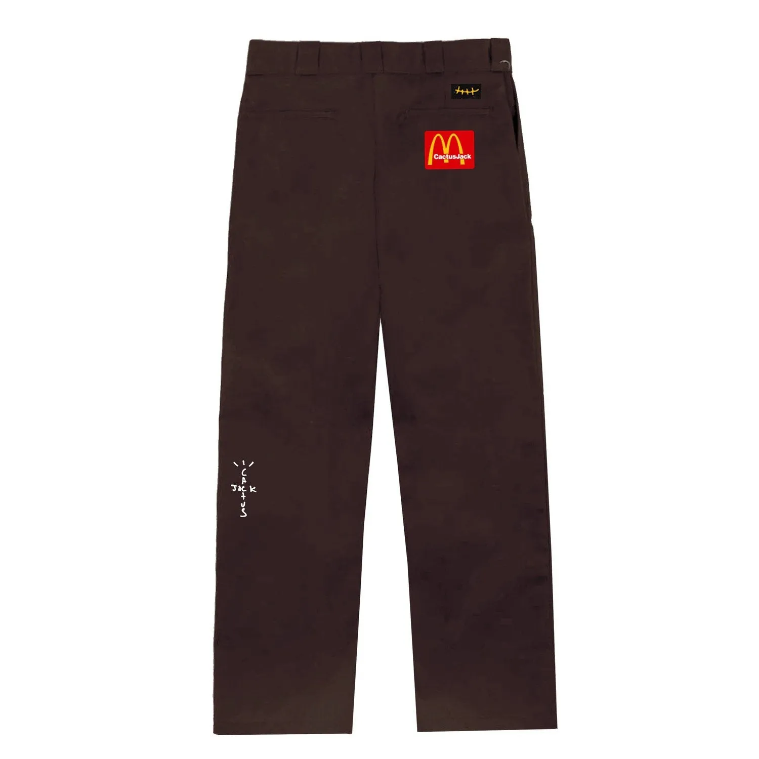 Travis Scott x McDonald's Billions Served Work Pants Brown