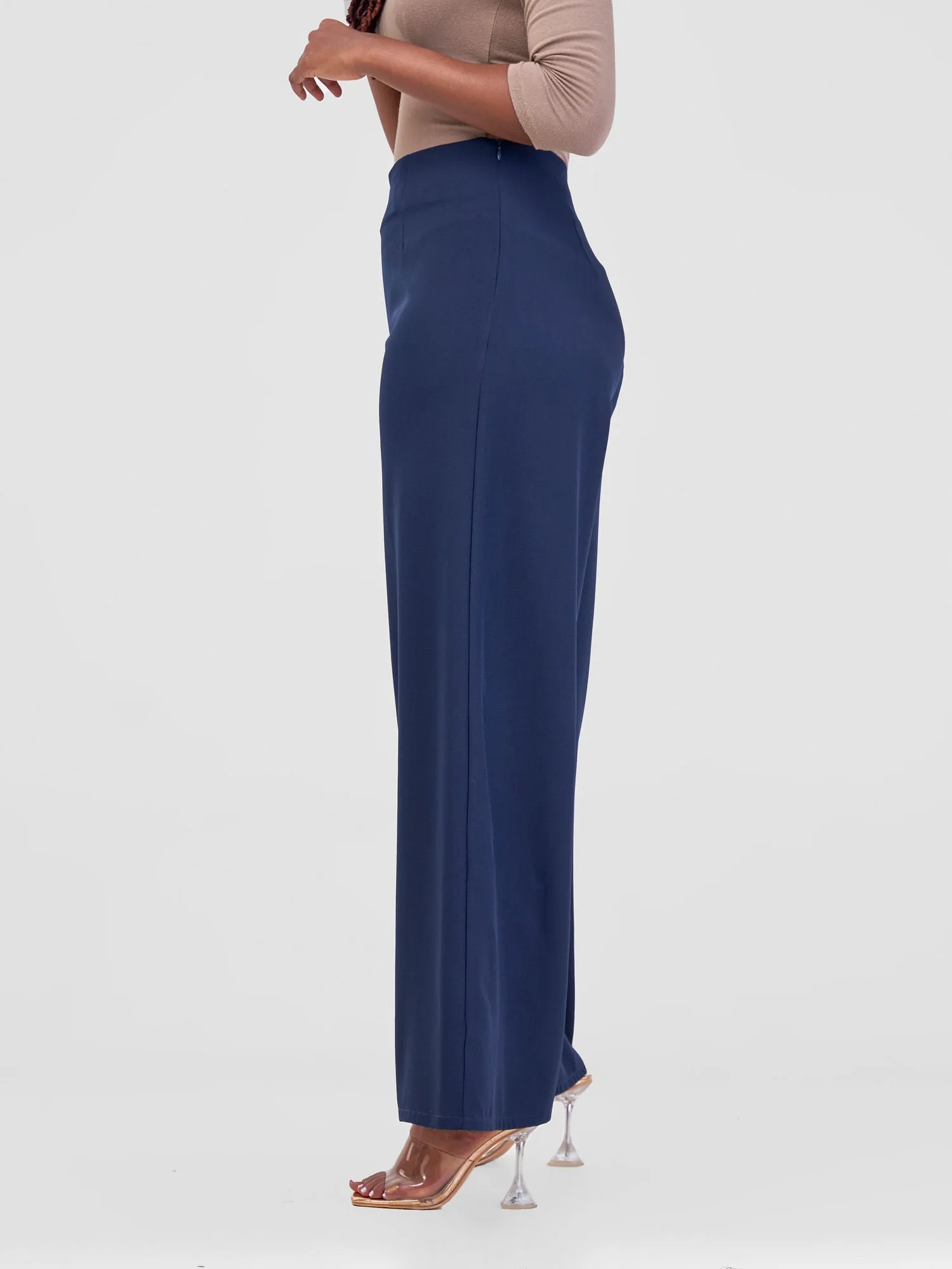 Vivo Ajani Wide Leg Pants - Dark Navy Blue