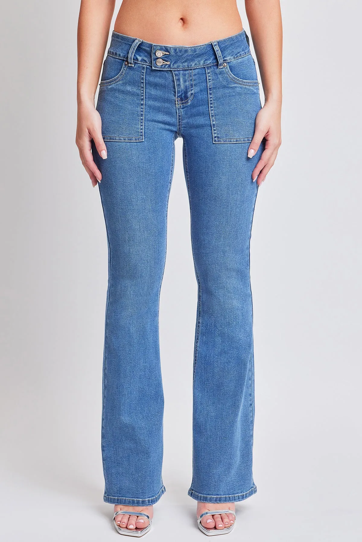 Women's Flare Featuring Flap Back Pocket Jeans