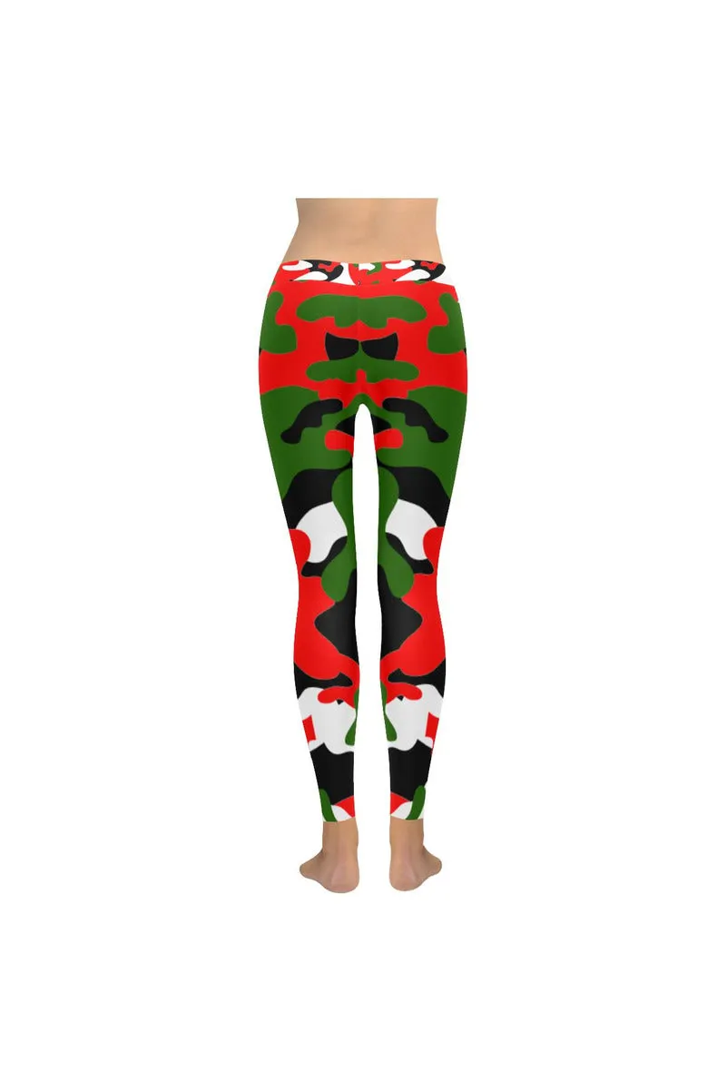 Xmas Camouflage Low Rise Leggings (Invisible Stitch)