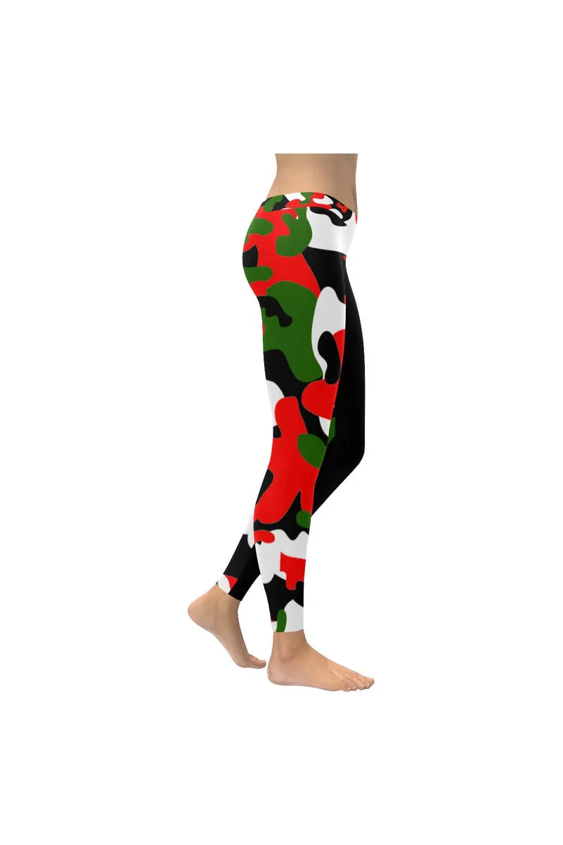 Xmas Camouflage Low Rise Leggings (Invisible Stitch)