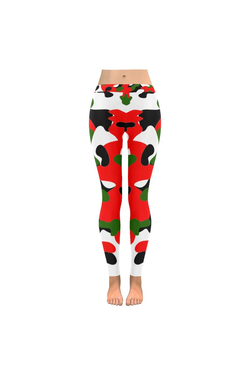 Xmas Camouflage Low Rise Leggings (Invisible Stitch)