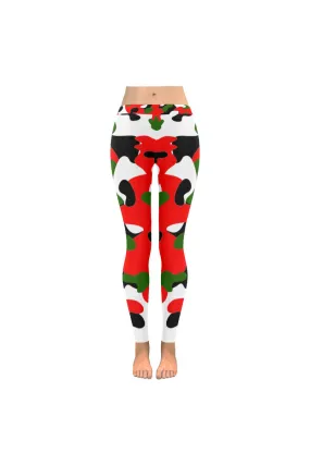 Xmas Camouflage Low Rise Leggings (Invisible Stitch)