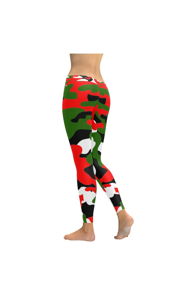 Xmas Camouflage Low Rise Leggings (Invisible Stitch)