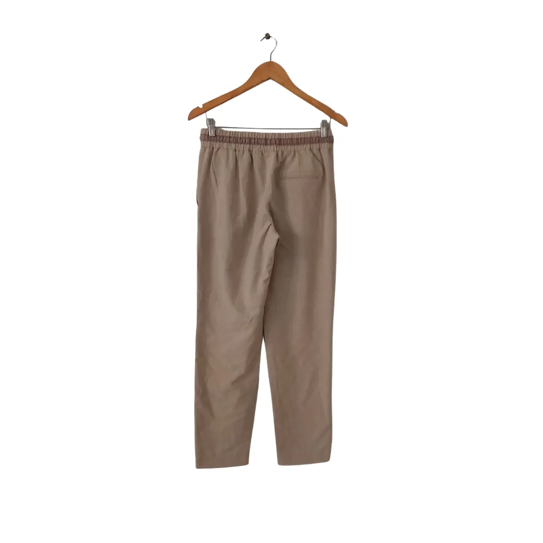 ZARA Beige Waist-tie Pants | Like New |