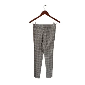 ZARA Grey & Brown Checked Skinny Pants | Gently Used |