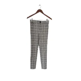 ZARA Grey & Brown Checked Skinny Pants | Gently Used |